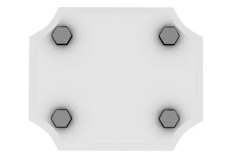Plate with screw Stock Photos