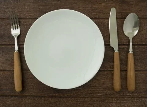 Plate set Stock Photos