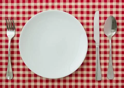 Plate set Stock Photos