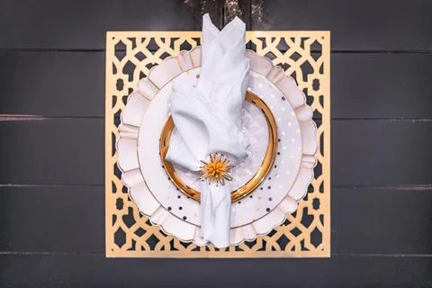 Plate setting Stock Photos