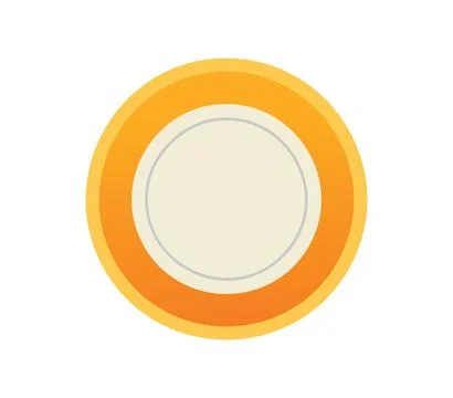 A Plate simple illustration Stock Illustration
