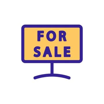 The plate is sold by the vector icon. Isolated contour symbol illustration 스톡 일러스트