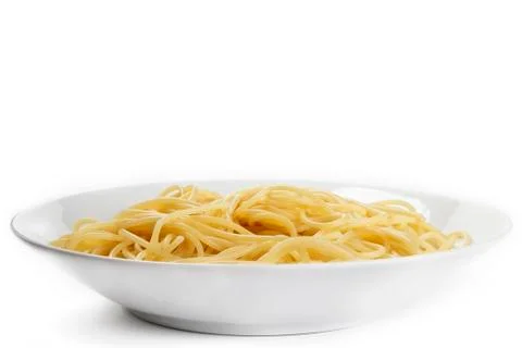 Plate with spaghetti Stock Photos