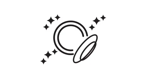 A plate with sparkle lines around it suggesting clean star animation Vidéo 334803282