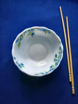 Plate with stickes Stock Photos