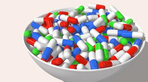 A plate of tablets 库存影片 60708478