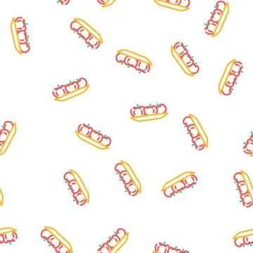 Plate with tomatoes vector seamless pattern Stockillustratie