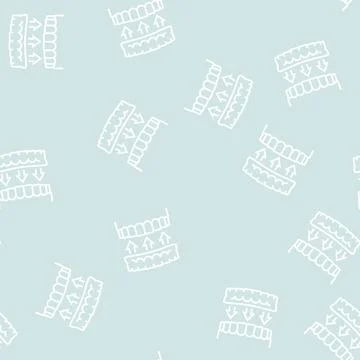 Plate for tooth line seamless pattern Illustrazione stock