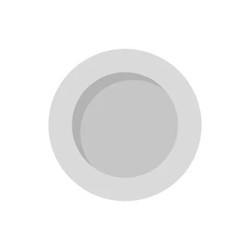 Plate vector illustration dinner isolated white. Empty plate dish utensil cer Stock Illustration