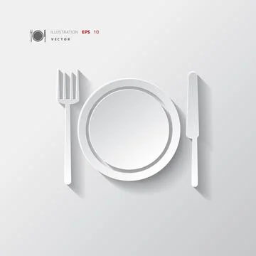 Plate web icon vector illustration. Stock Illustration