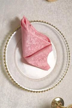 Plate with wedding decoration Stock Photos
