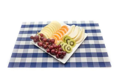 Plate whit fruit Foto stock