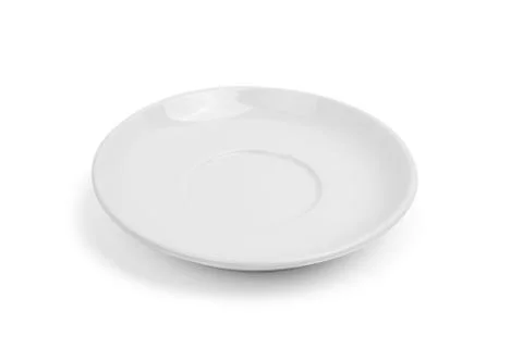 Plate on white background Stock Photos