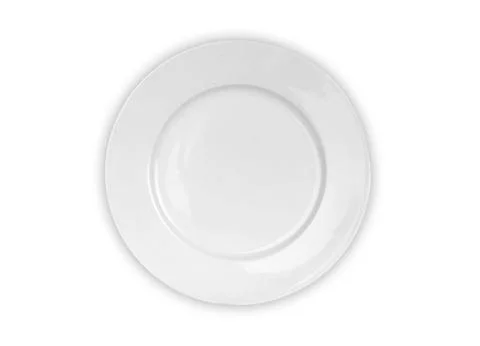 Plate on white background Stock Photos