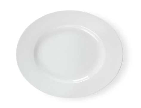 Plate on white background Stock Photos