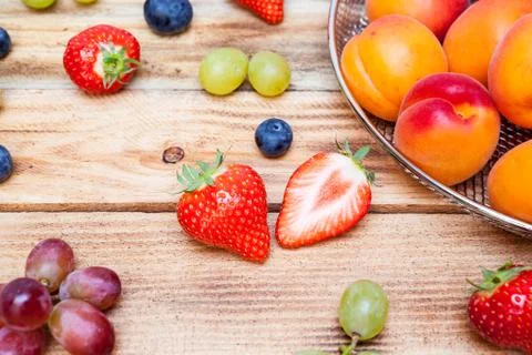 Plateau with fruit Foto stock