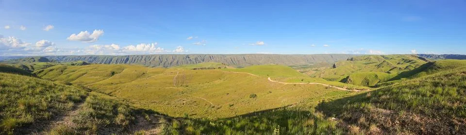 Plateau in the mountains of Serra da Canastra in Delfinopolis, Minas Gerais.. Stock Photos