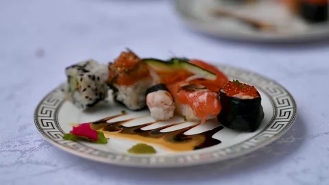 Plated food Stockbeeldmateriaal 194522017