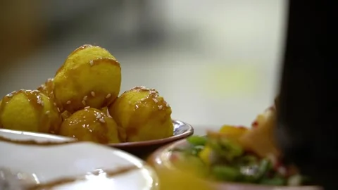 Plated Indian Sweets Stock Footage 319949010