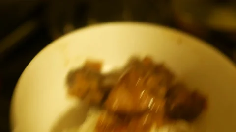 Plated  Meat＿Rice Stock Footage 160463329