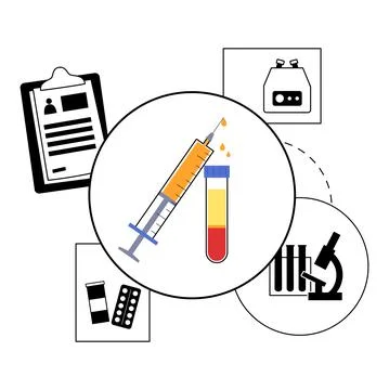 Platelet rich plasma concept Stock Illustration