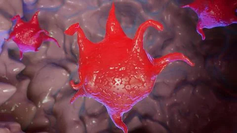 Platelets, blood cell, 3d render Stock Illustration