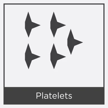 Platelets icon isolated on white background Free Stock Illustration