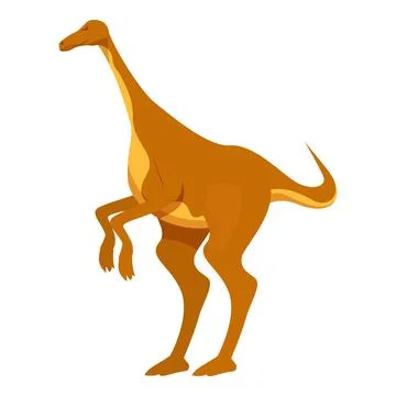 Plateosaurus dinosaur walking on two legs Stock Illustration