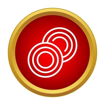 Plates icon representing kitchenware and serving food Stock Illustration