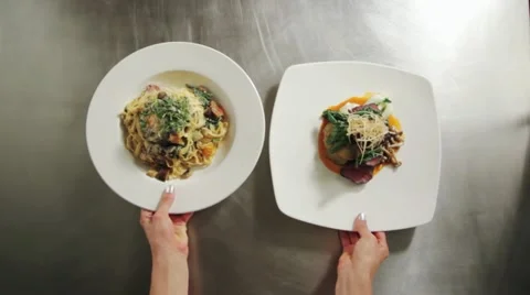 Plates Out To Clients Stock Footage 12282954