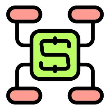 Platform aggregating data from multiple sources, providing services Illustrazione stock