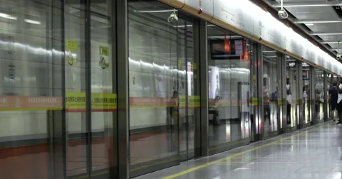 Platform and train Stock Footage 64579551