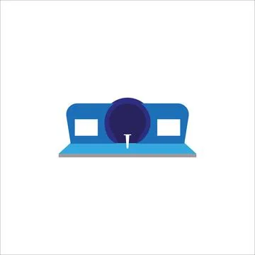 Platform design. Stage constructions flat icon. Concert scene symbol. Stock Illustration