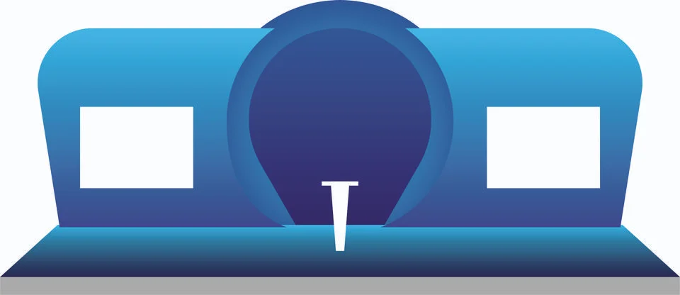 Platform design. Stage constructions flat icon. Concert scene symbol. Stock-Illustration