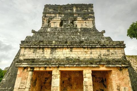 Platform of Eagles and Jaguars - Chichen Itza, Mexico Stock Photos