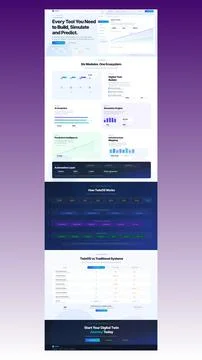 Platform Features Website Page Premium Vector Product Showcase Stock Illustration