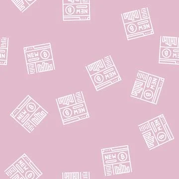 Platform ico line seamless pattern 스톡 일러스트