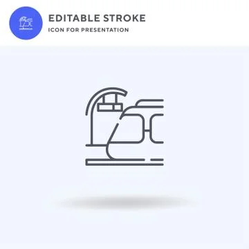 Platform icon vector, filled flat sign, solid pictogram isolated on white, logo Stock Illustration