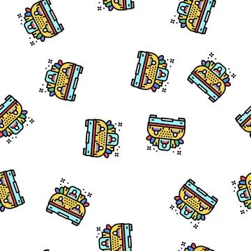 Platform on parade vector seamless pattern Stock Illustration