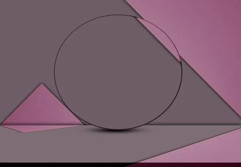 Platform Partition Cement Circle Background Beige Pink Floor Wall Summer 写真素材