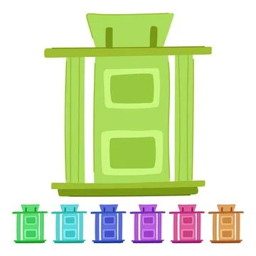 Platform podium vector cartoon graphic Stock Illustration