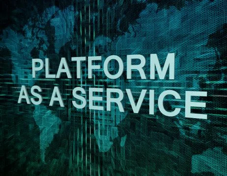 Platform as a service Illustrazione stock