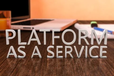 Platform as a Service Stock Illustration
