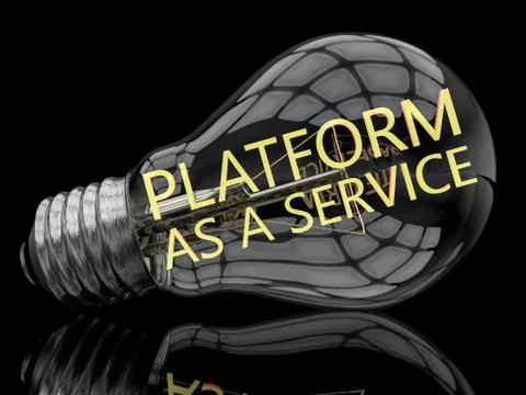 Platform as a Service Illustrazione stock