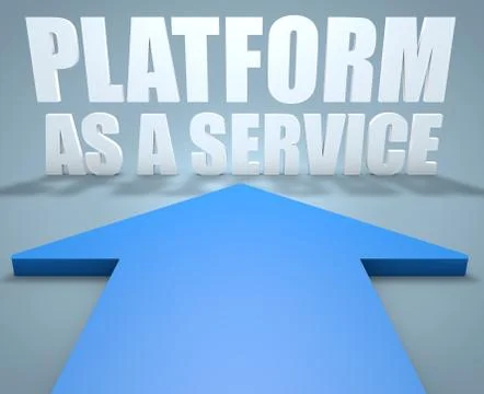Platform as a Service Illustrazione stock