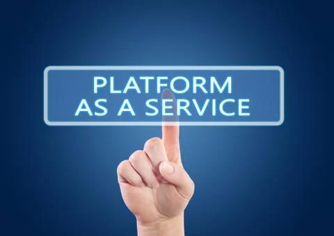Platform as a Service Illustrazione stock