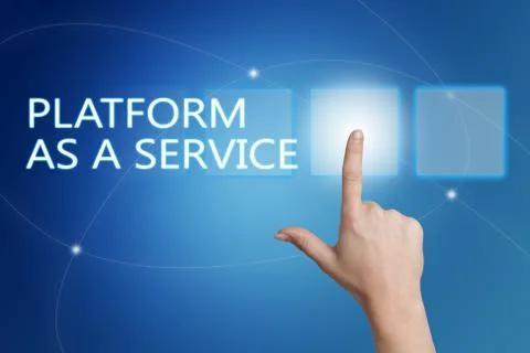Platform as a Service Illustrazione stock