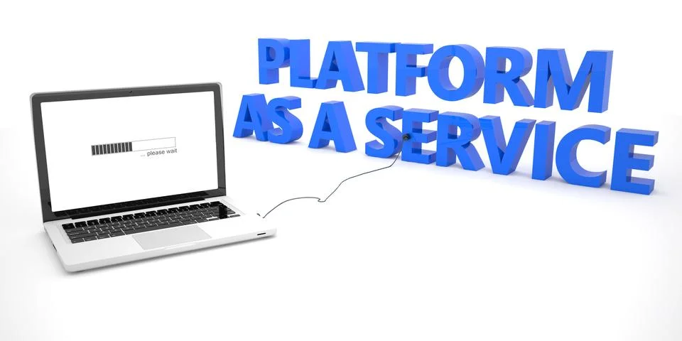 Platform as a Service Stock Illustration