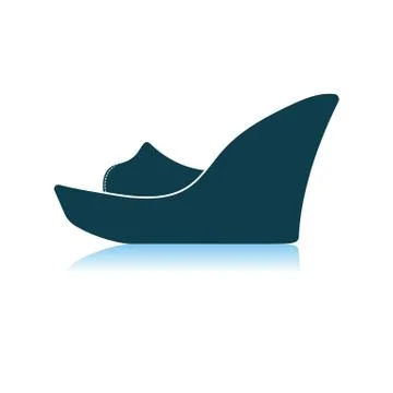 Platform Shoe Icon Stock Illustration