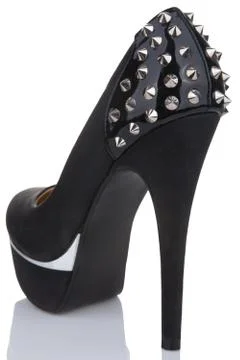 Platform shoe with studs Stock Photos